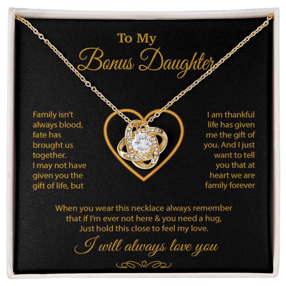 To My Bonus Daughter Necklace, Gift for Bonus Daughter, Step Daughter Birthday 28_9