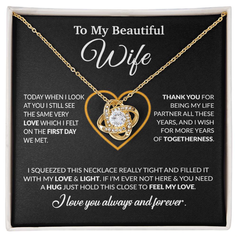 To My Wife Necklace, Christmas Gifts For Women, Anniversary Gift For Wife 9_12_Black