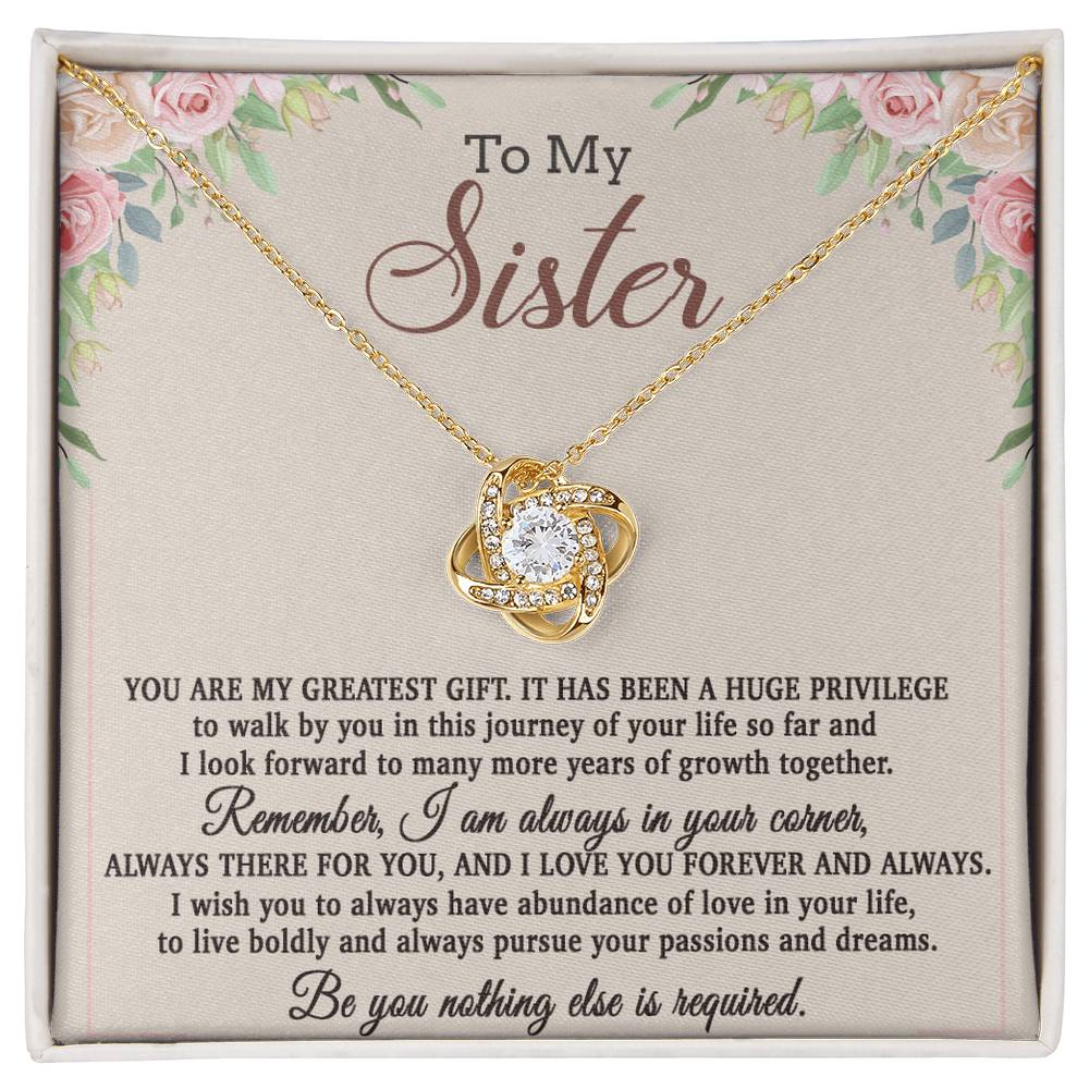 To My Sister Necklace, Brother to Sister, Birthday gift For Sister from Brother 26_8