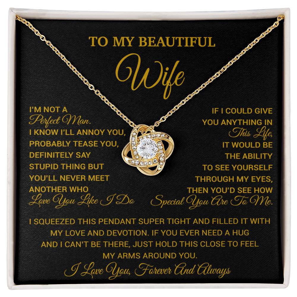 To My Wife Necklace, Christmas Gifts For Wife, Anniversary Cute Gift For Wife_26_8_Gold