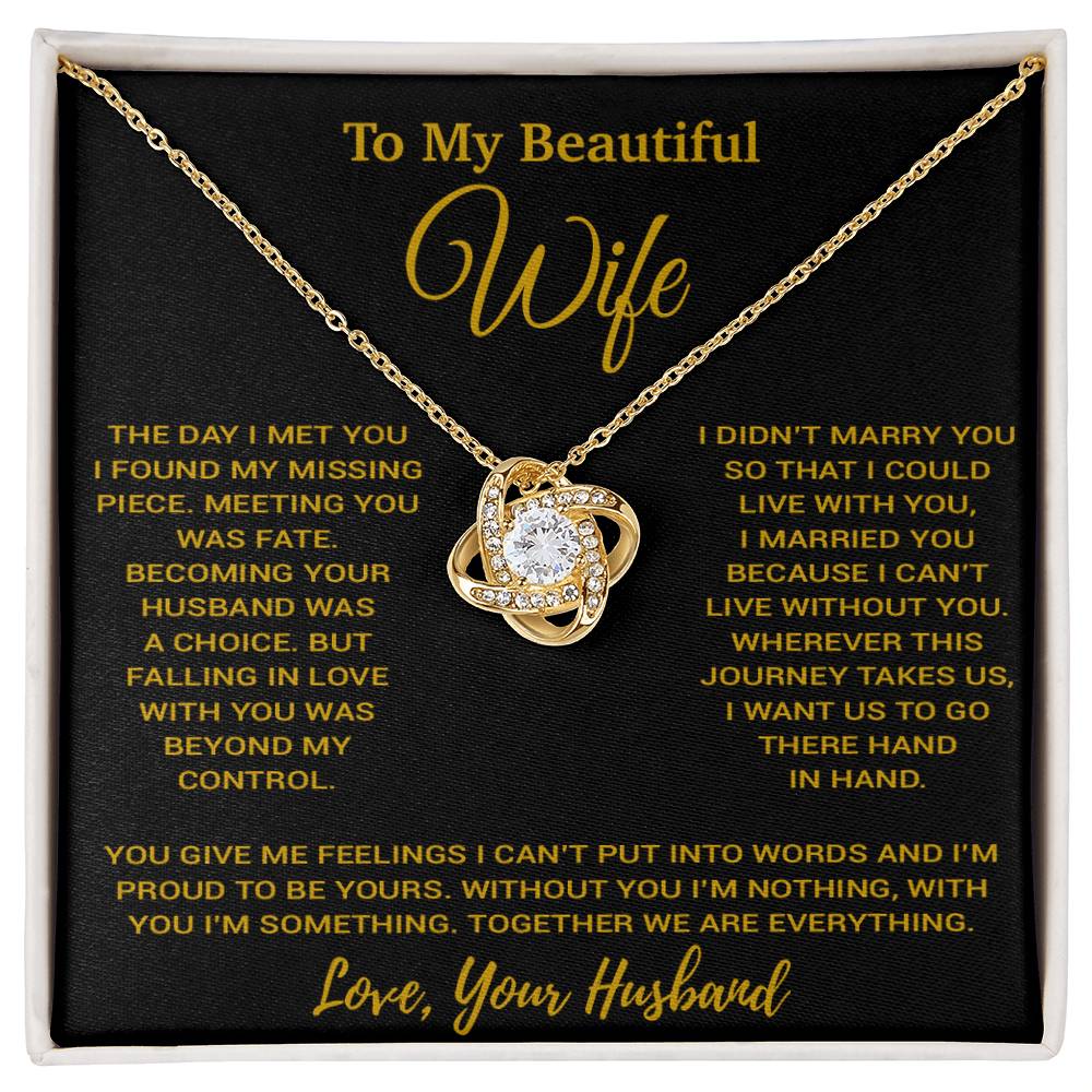 To My Wife Necklace, Vanlentines Gifts For Women, Anniversary Gift For Wife 1_11_Gold