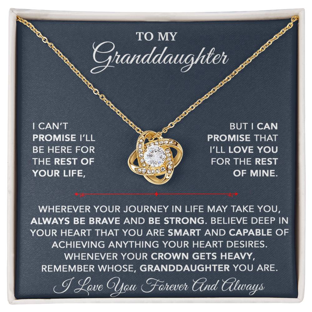 To My Granddaughter Necklace, Granddaughter Gift from Grandpa, Christmas Gift