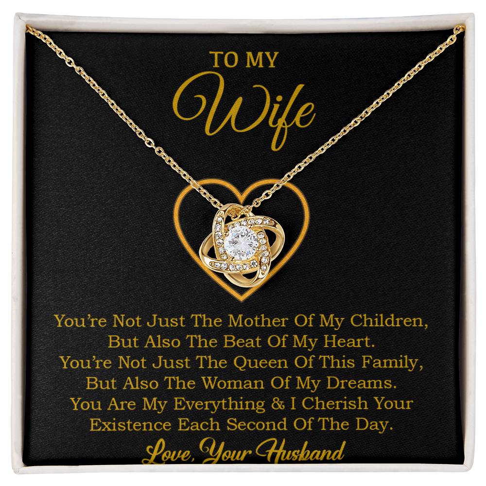 To My Wife Necklace, Gift For Wife, Anniversary Gift For Wife, Necklace For Wife 30_1_Gold