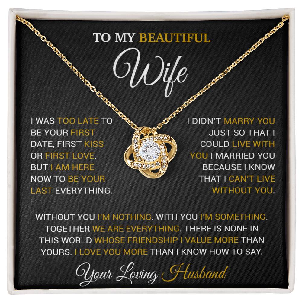 To My Wife Necklace, Christmas Gifts For Wife, Anniversary Cute Gift For Wife 9_9