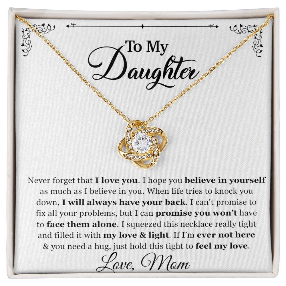 To My Daughter Necklace, Gift for Daughter from mom, Daughter Father Necklace
