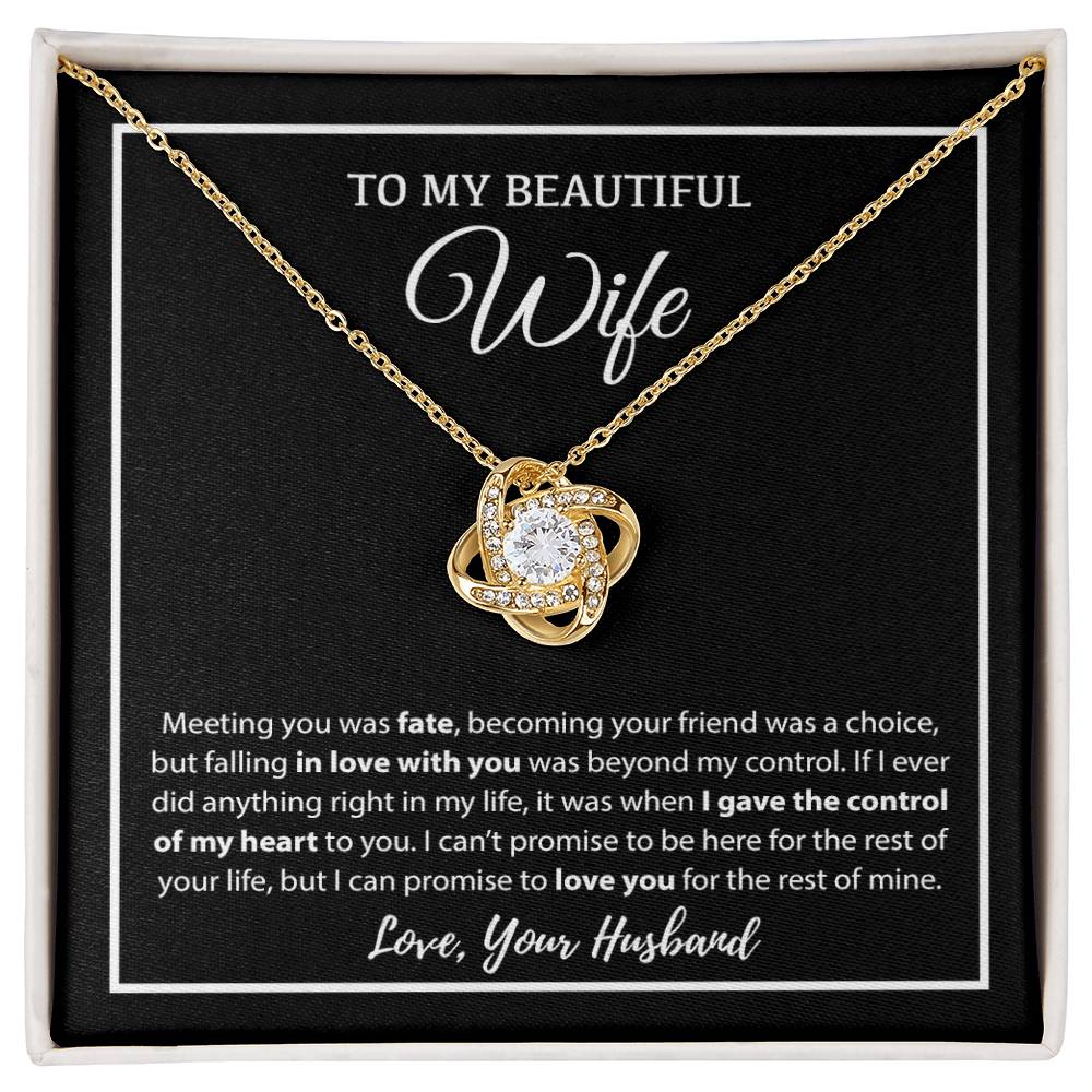 To My Wife Necklace, Christmas Gifts For Women, Anniversary Gift For Wife 17_12_White