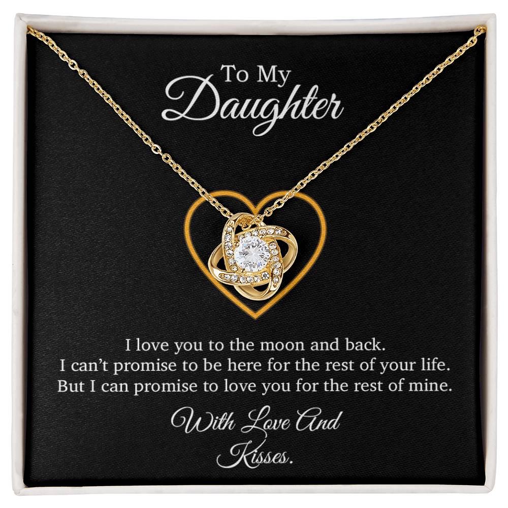 To My Daughter Necklace, Gift For Daughter From Dad, Daughter Father Necklace 9_7_Black