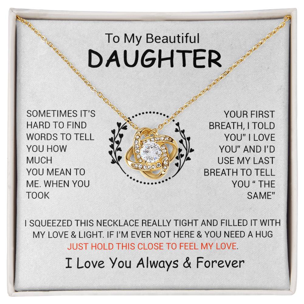 To My Daughter Necklace, Daughter Father Necklace, Daughter Gift From Dad, Mom 5_12