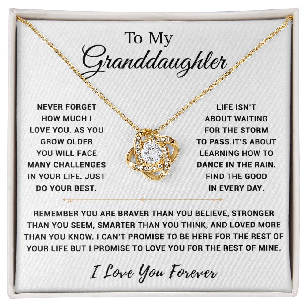 To My Granddaughter Necklace, Birthday Gift For Granddaughter, Birthday Gifts 16_11