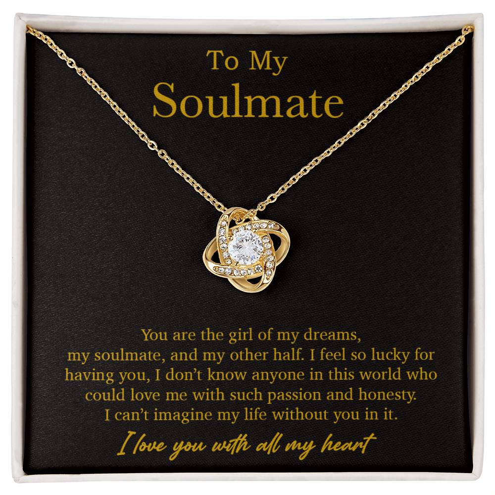 To My Soulmate Necklace, Valentines Day Gift, Soulmate Gifts, Birthday Gifts_Gold_21_10