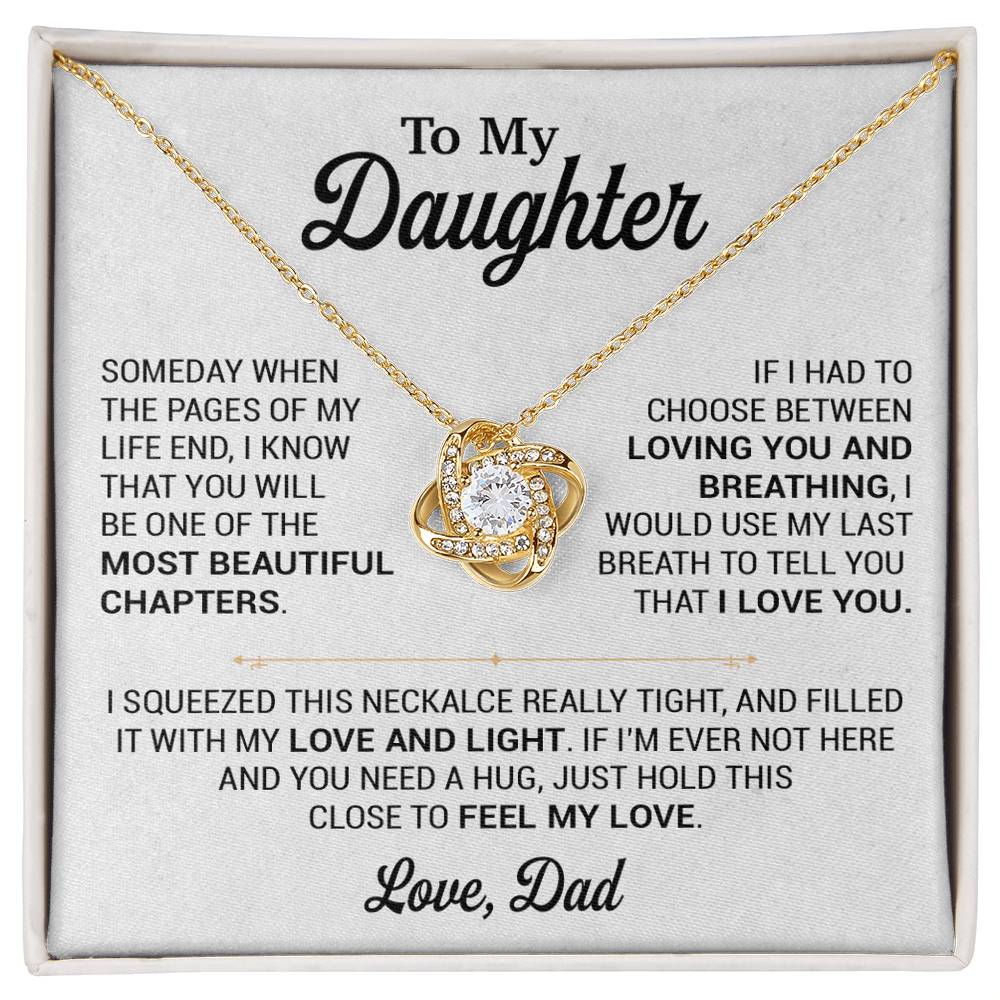 To My Daughter Necklace, Gift for Daughter from Dad, Daughter Father Necklace 2_11