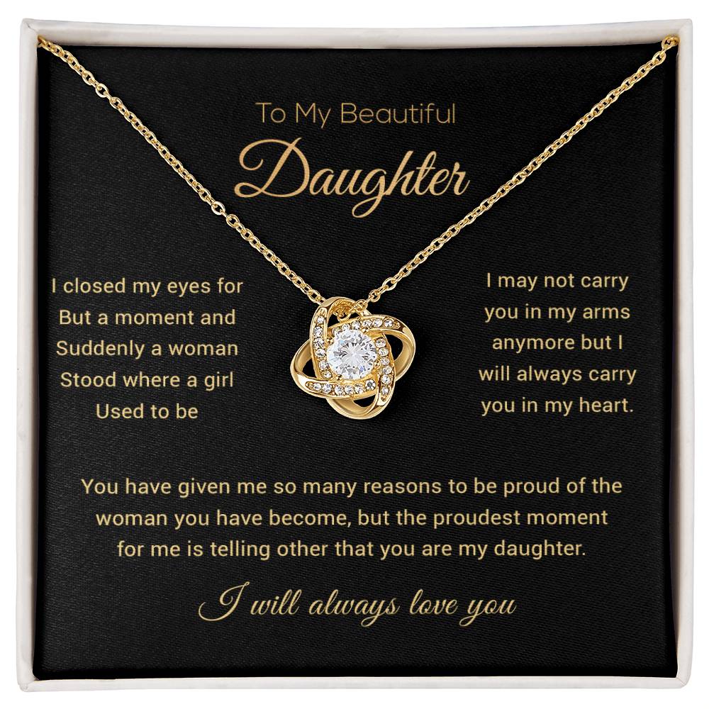 To My Daughter Necklace, Daughter Gift from Dad, Mom, Daughter Birthday Gift, Christmas Gift for Her 29_11