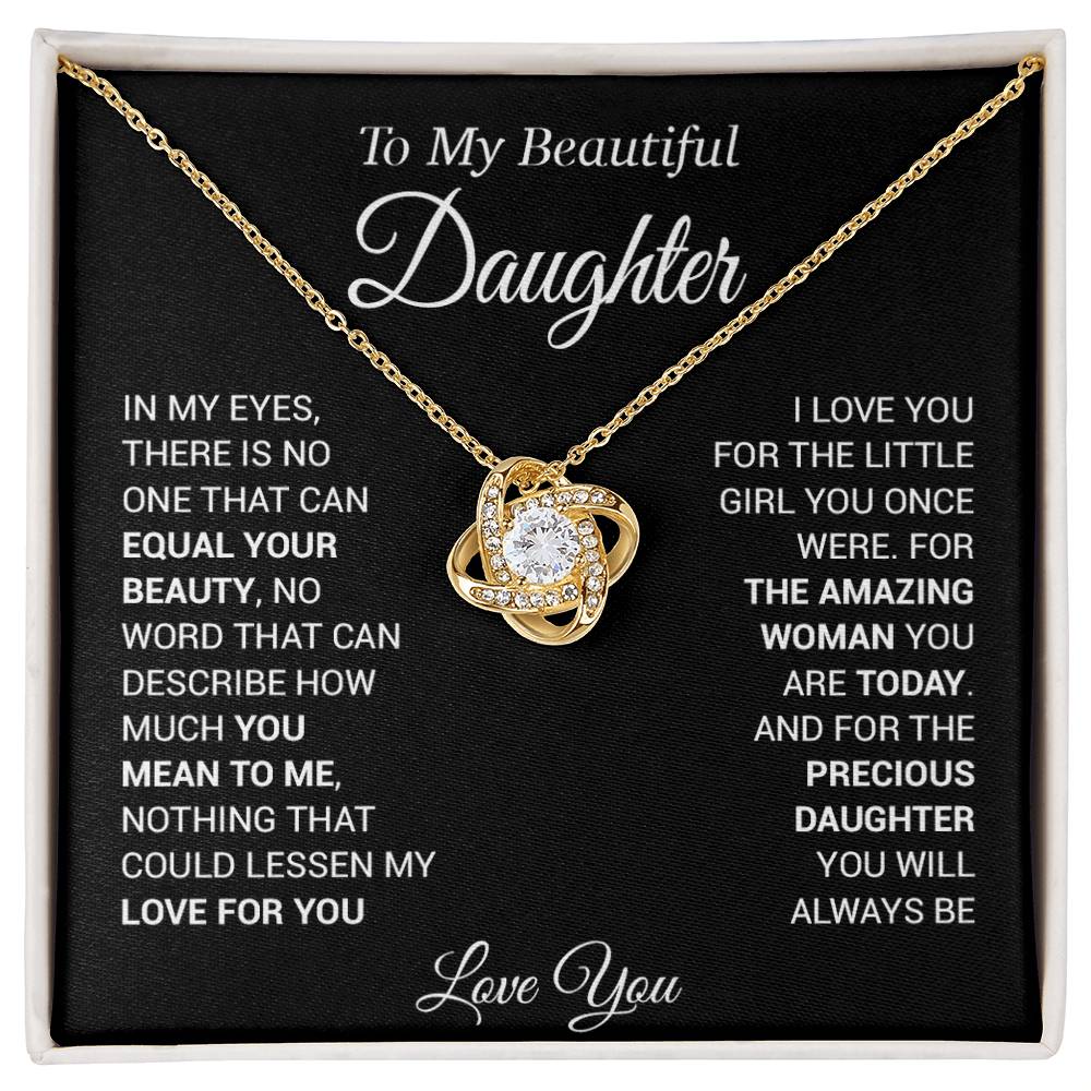To My Daughter Necklace, Love Dad, Beautiful Necklace Gift, From Father Dad