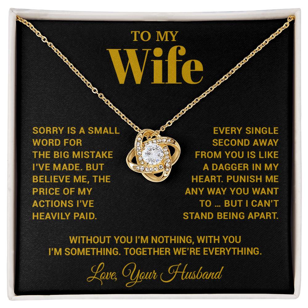 To My Wife Necklace, Christmas Gifts For Women, Anniversary Gift For Wife 15_10_Gold