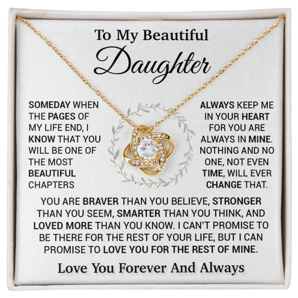 To My Daughter Necklace, Birthday Gift For Daughter, Daughter Gift, Daughter Necklace 16_11