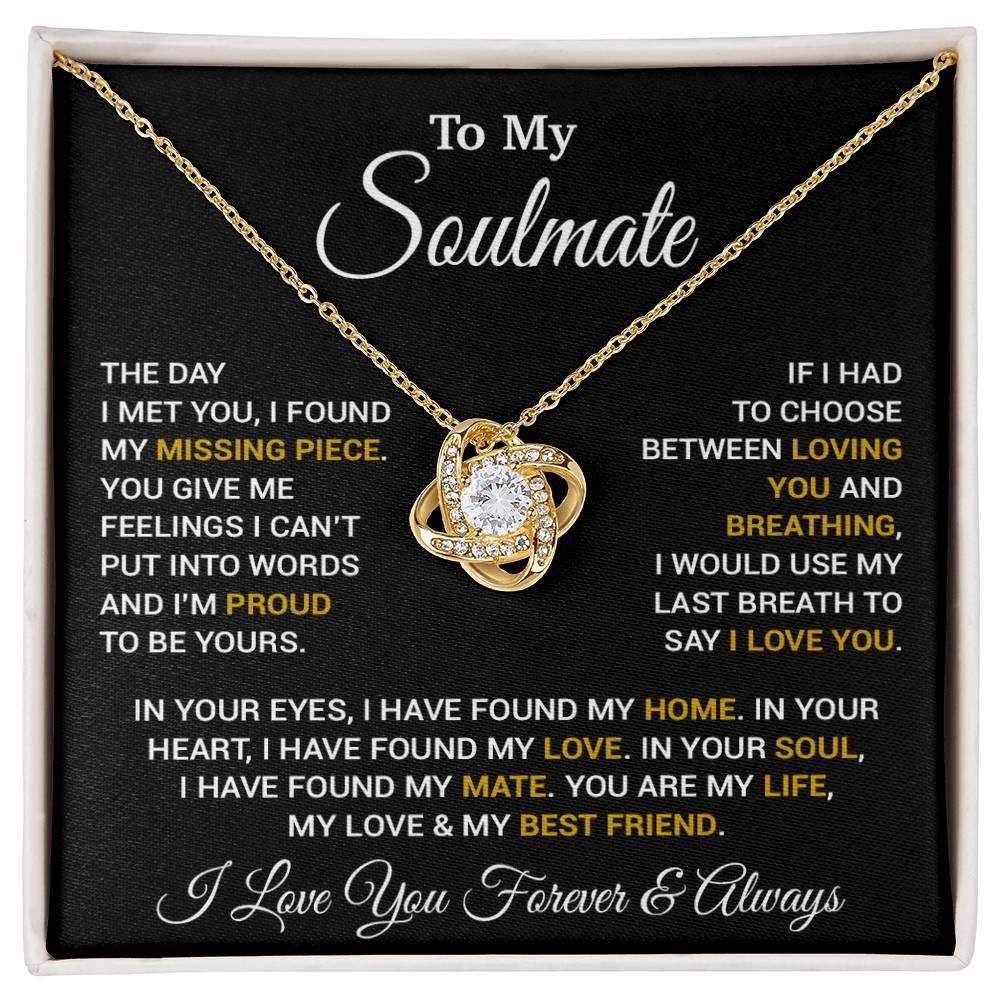 To My Soulmate Necklace, Valentines Day Gift, Gift For Wife, Anniversary Gift 14_2