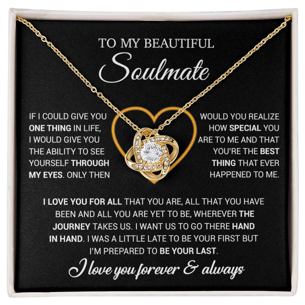 To My Soulmate Necklace, Gift For Wife From Husband, Valentiens Gift 22_12_Black