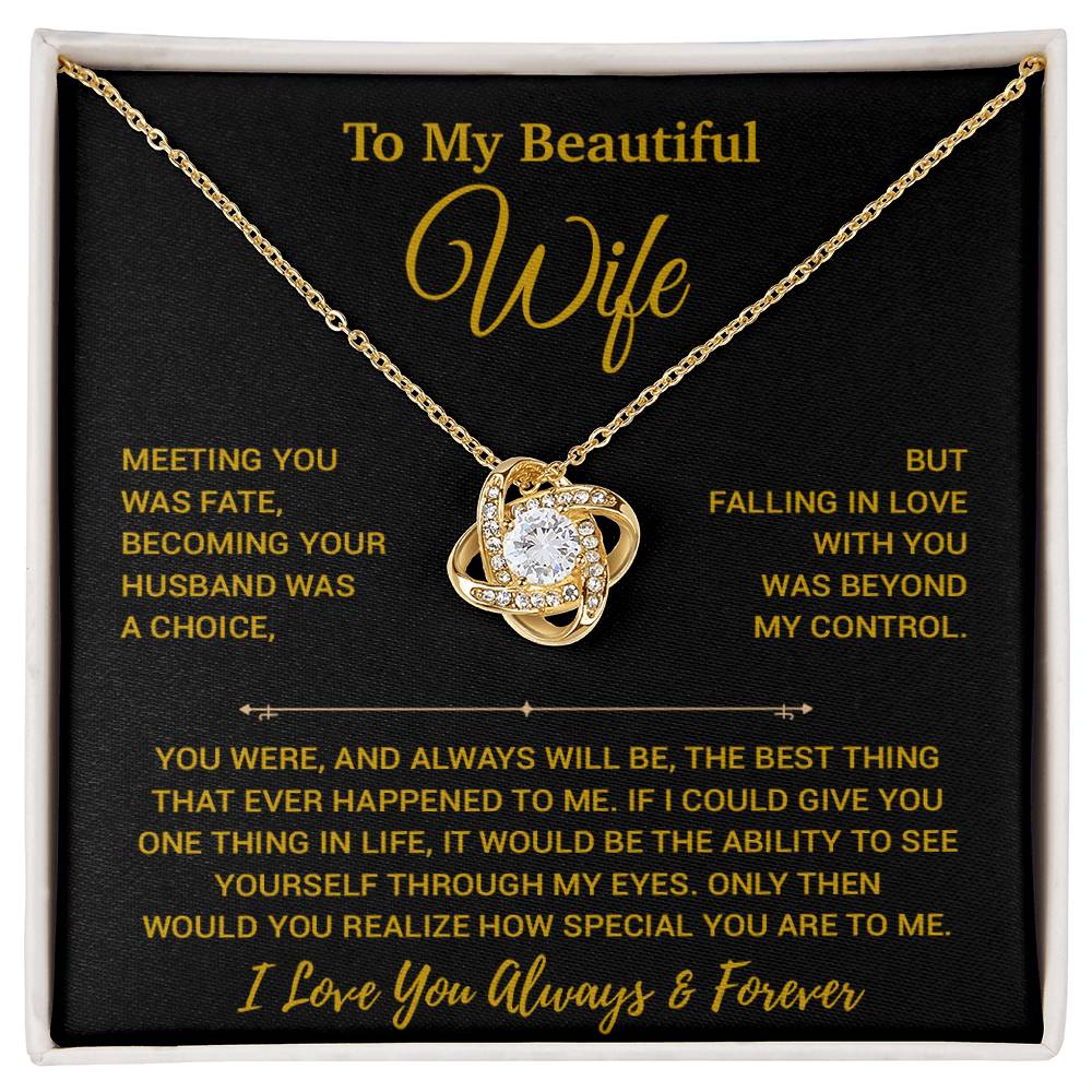 To My Wife Necklace, Vanlentines Gifts For Women, Anniversary Gift For Wife 30_12_Gold