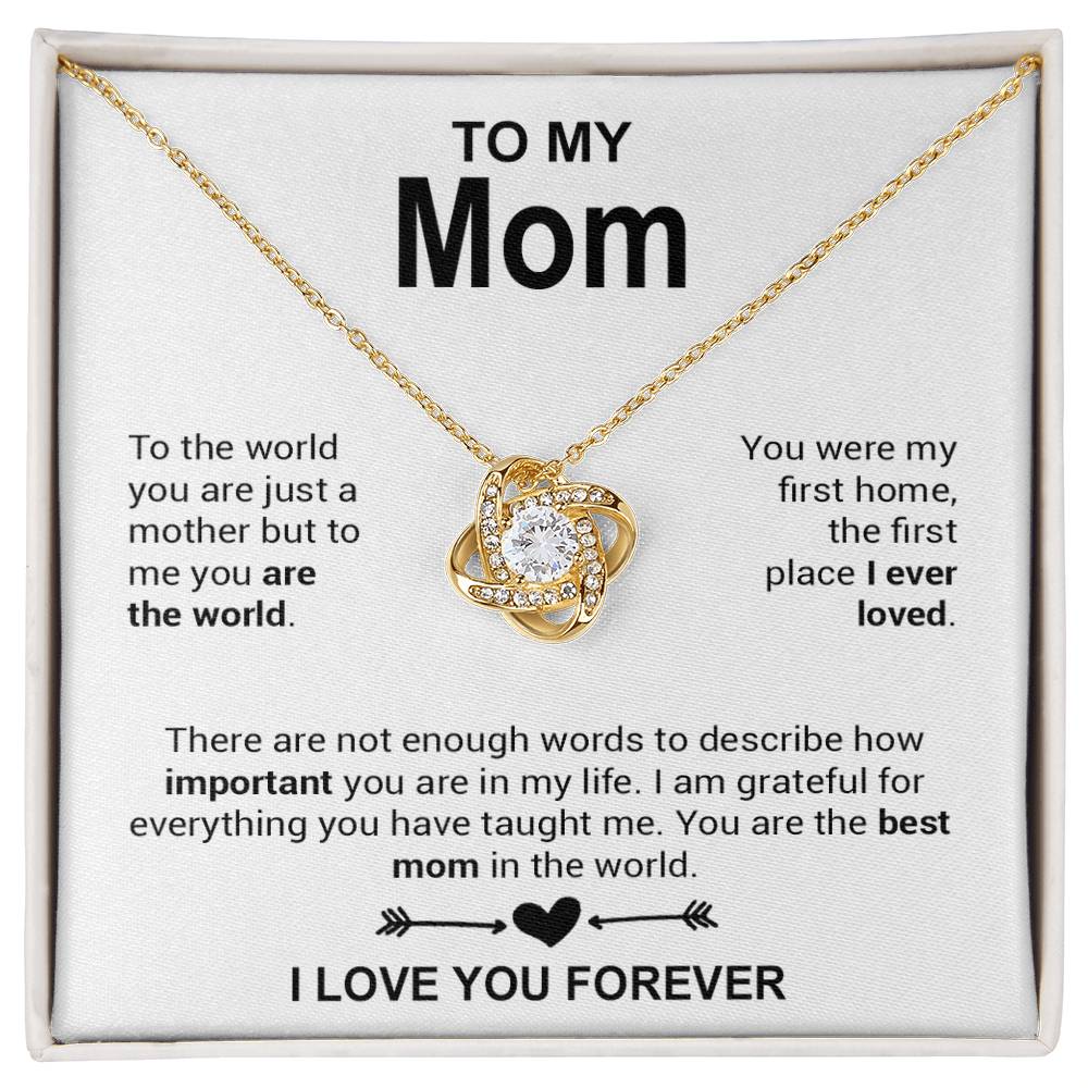 To My Mom Necklace, Mother_s Day Gift, Anniversary Gift Valentines Gift