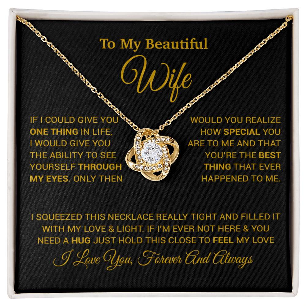 To My Wife Necklace, Christmas Gifts For Wife, Anniversary Cute Gift For Wife_24_8_Gold