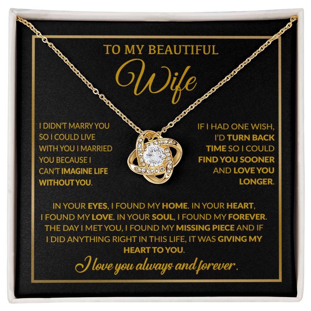 To My Wife Necklace, Christmas Gifts For Women, Anniversary Gift For Wife 15_12