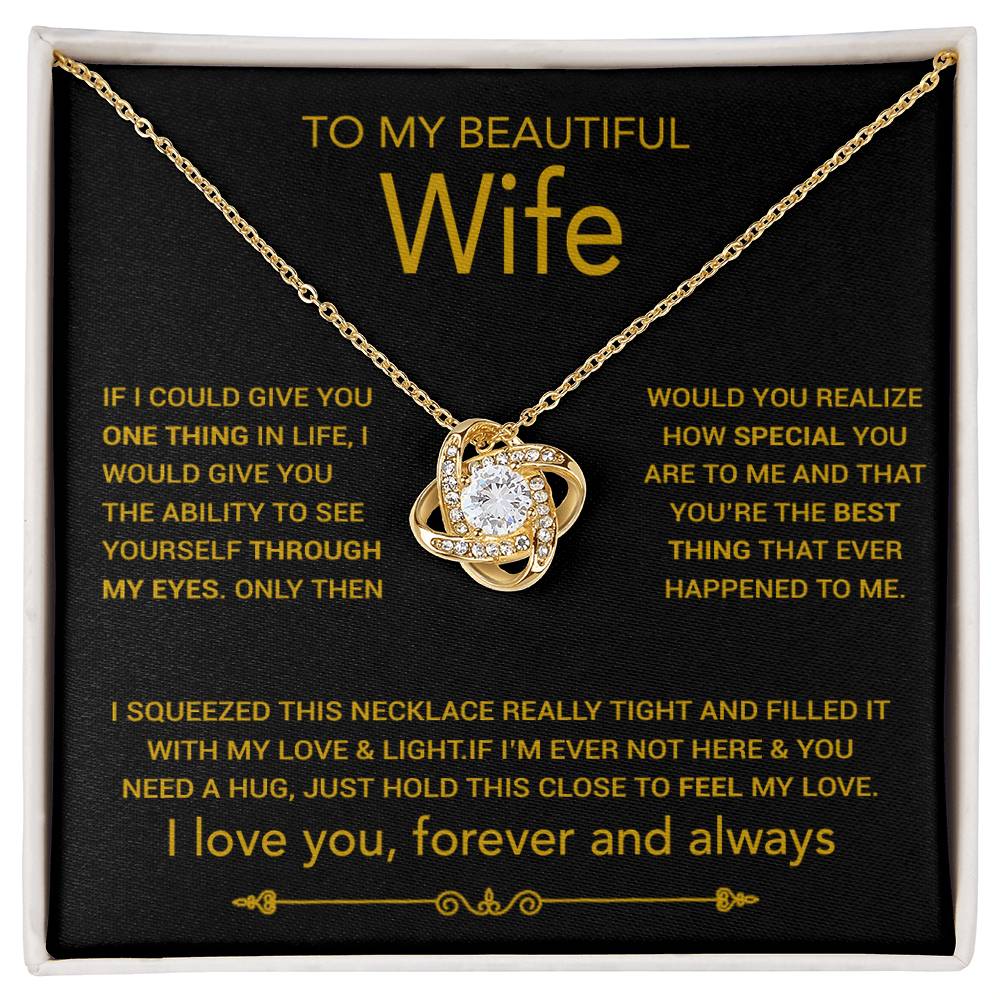 To My Wife Necklace, Christmas Gifts For Women, Anniversary Gift For Wife 8_10_Gold
