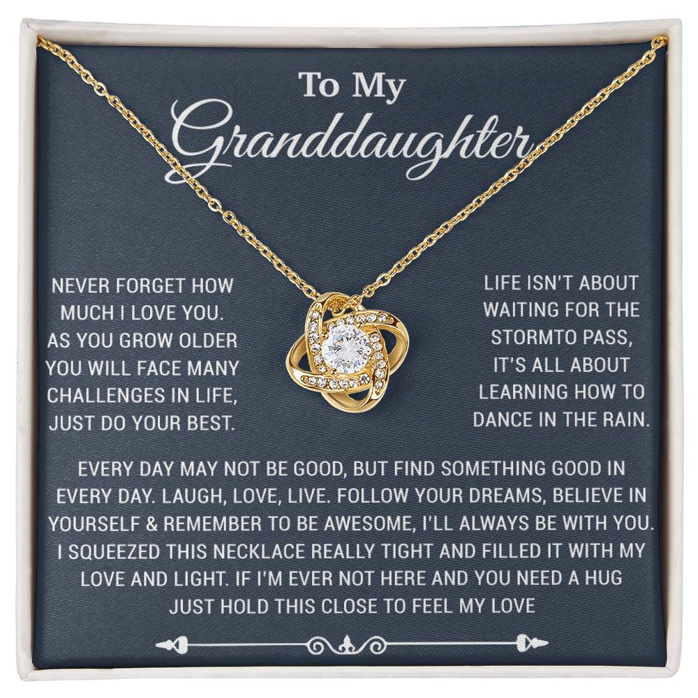 To My Granddaughter Necklace, Birthday Gift For Granddaughter, Birthday Gifts 26_10_Blue