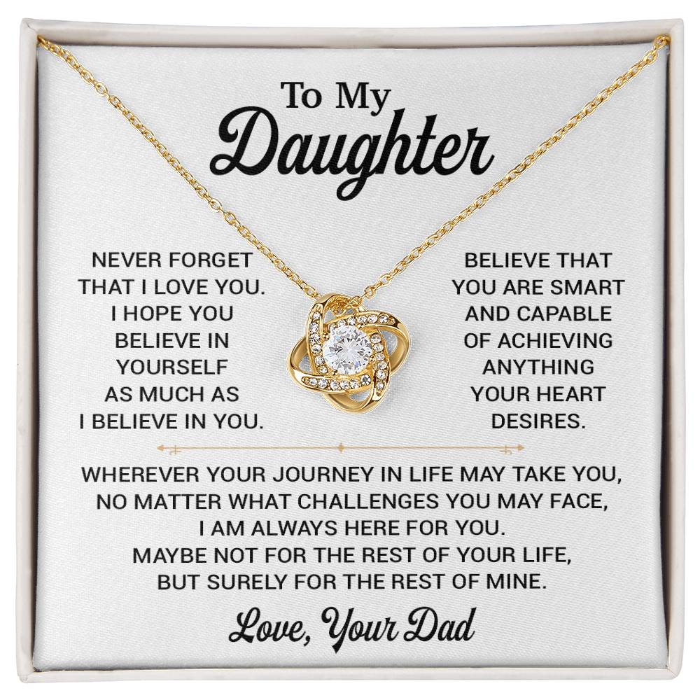 To My Daughter Necklace, Daughter Father Necklace, Daughter Gift From Dad 8_11