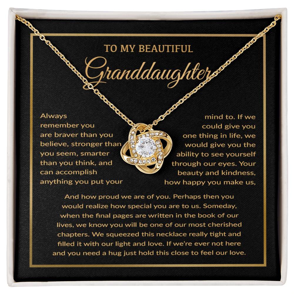 To My Granddaughter Necklace, Birthday Gift For Granddaughter, Birthday Gifts 10_1