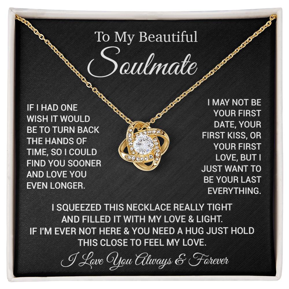 To My Soulmate Necklace, Gift For Soulmate, Anniversary Gift, Christmas Gift 24_2_Black