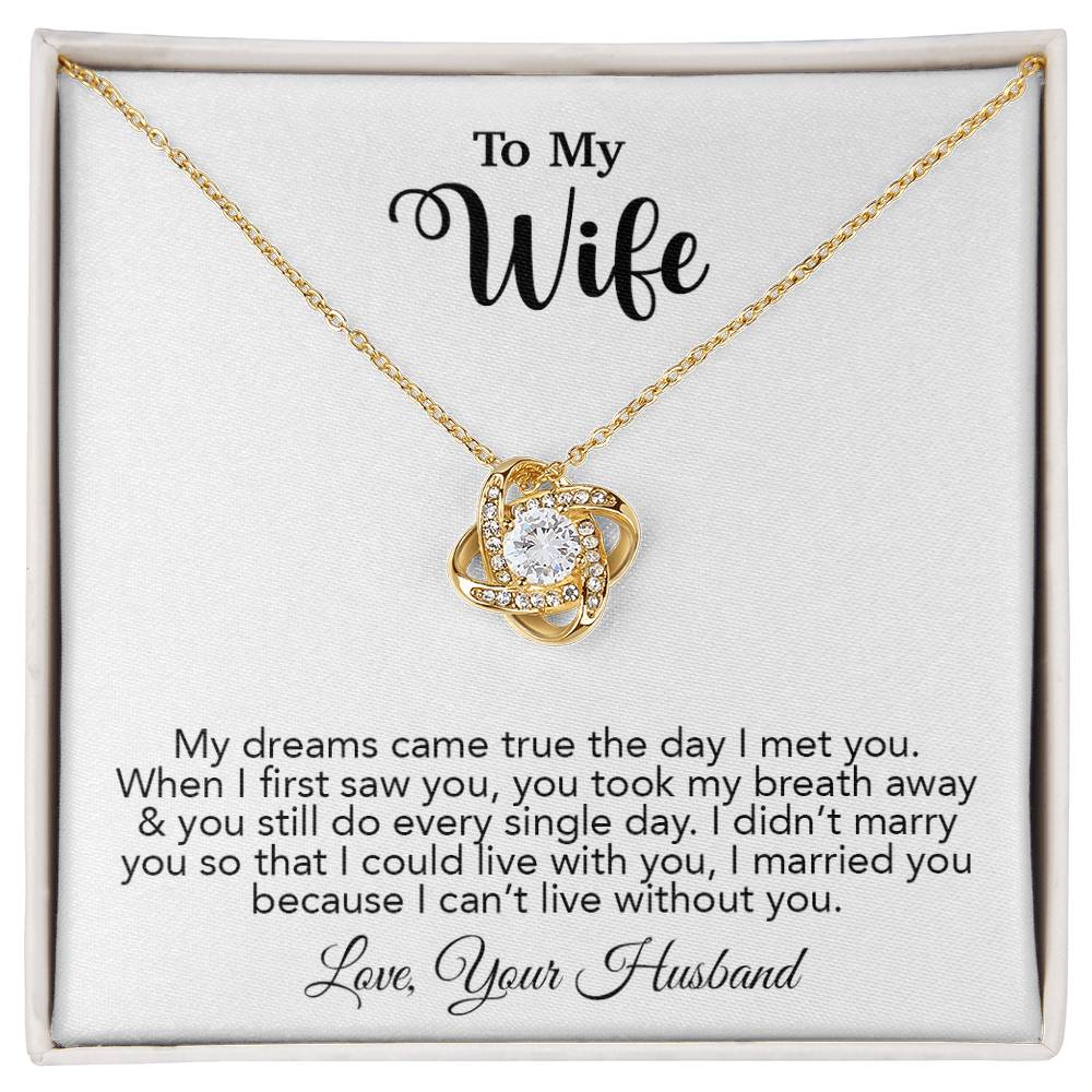 To My Wife Necklace, Wife Gift From Husband, Wife Husband Necklace, Christmas Gift 16_10