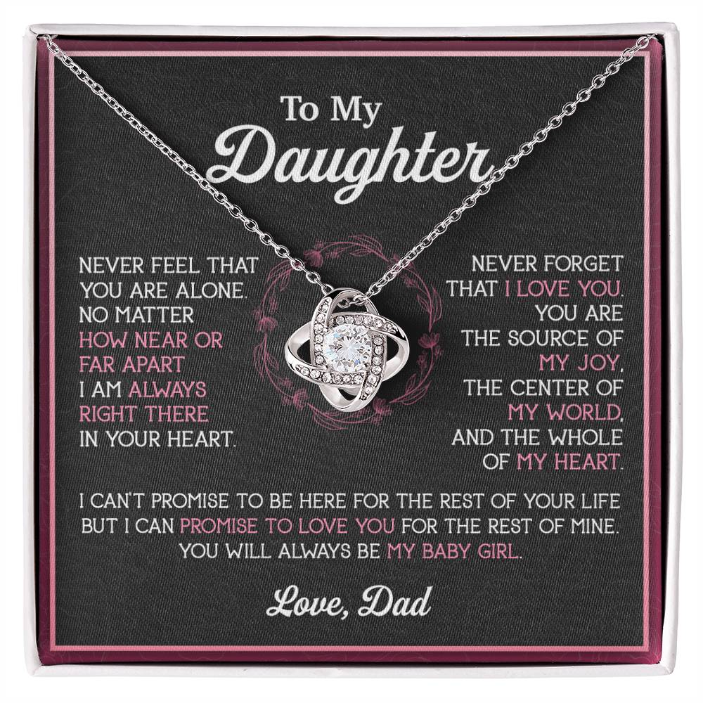 To My Daughter Necklace, Gift for Daughter from Dad, Father Daughter Necklace 12_11