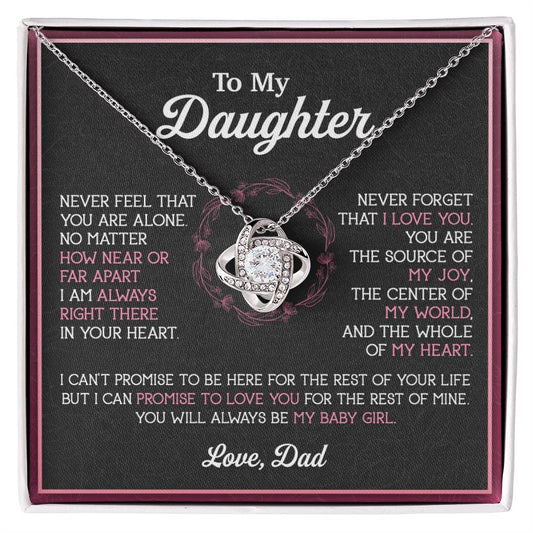 To My Daughter Necklace, Gift for Daughter from Dad, Father Daughter Necklace 12_11