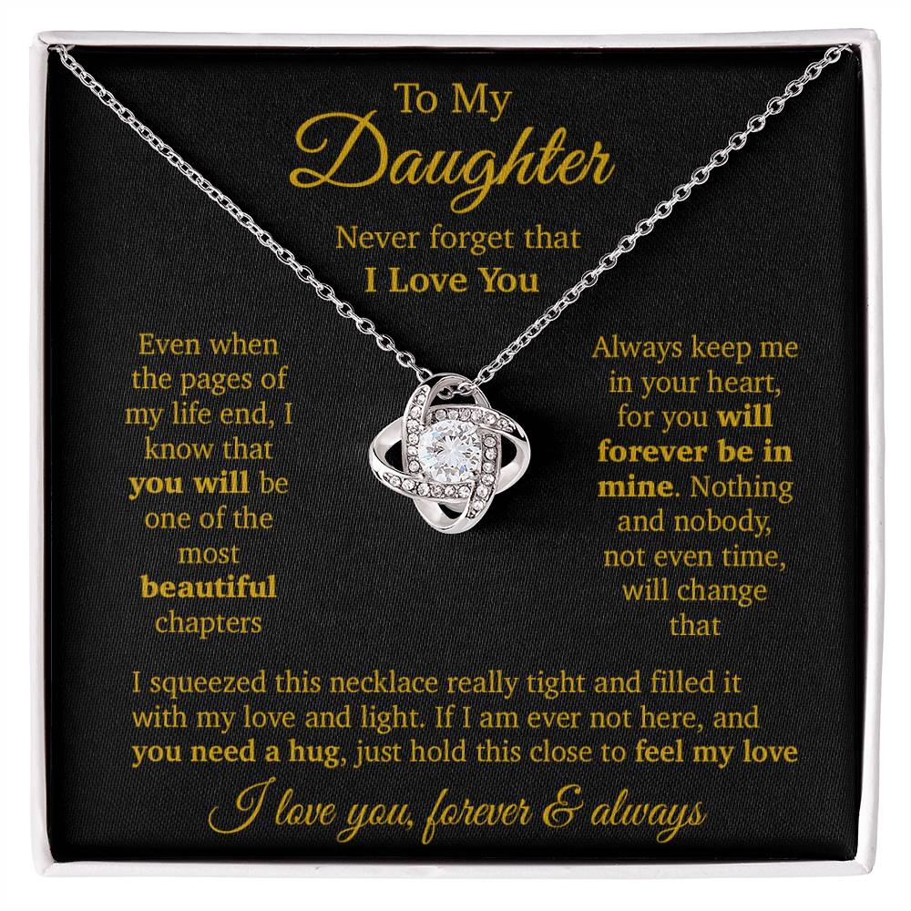 To My Daughter Necklace, Daughter Father Necklace, Daughter Gift From Dad, Mom 11_11