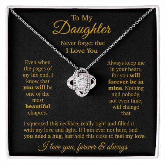 To My Daughter Necklace, Daughter Father Necklace, Daughter Gift From Dad, Mom 11_11