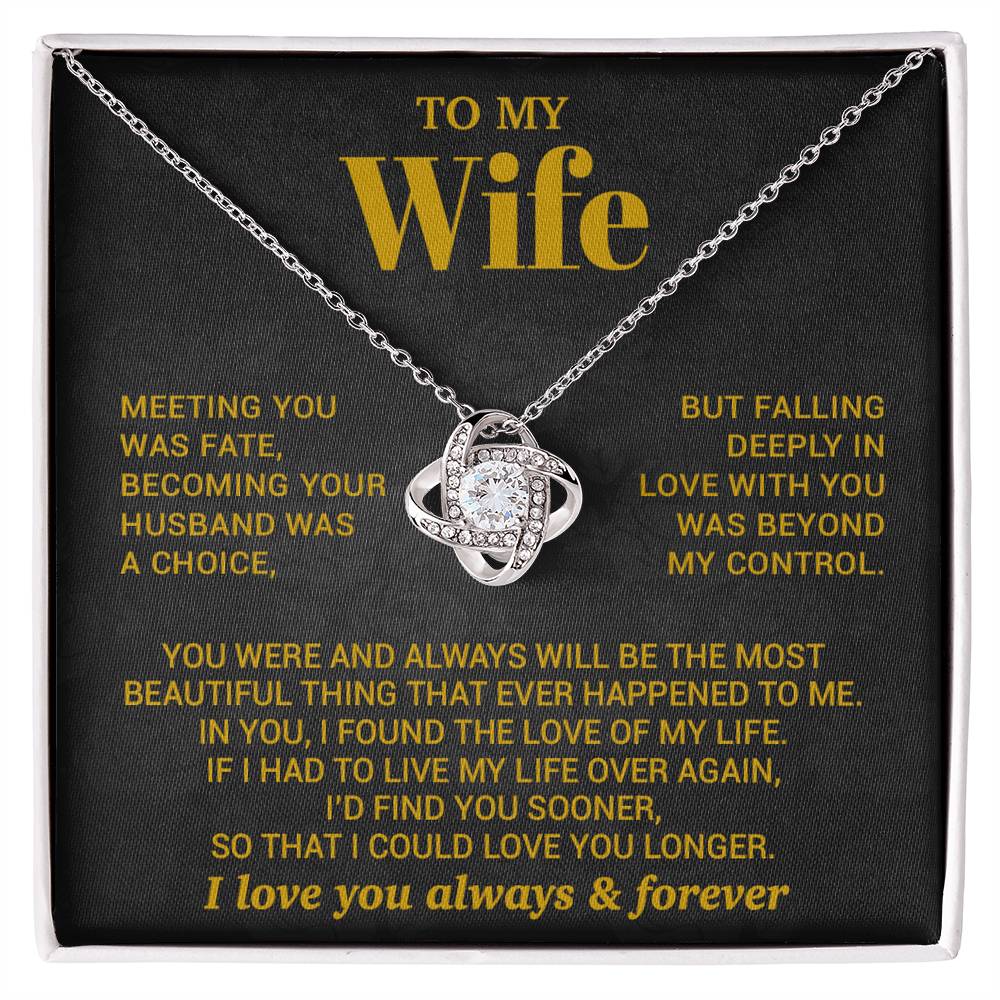 To My Wife Necklace, Christmas Gifts For Women, Anniversary Gift For Wife 7_10_Gold