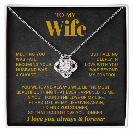To My Wife Necklace, Christmas Gifts For Women, Anniversary Gift For Wife 7_10_Gold