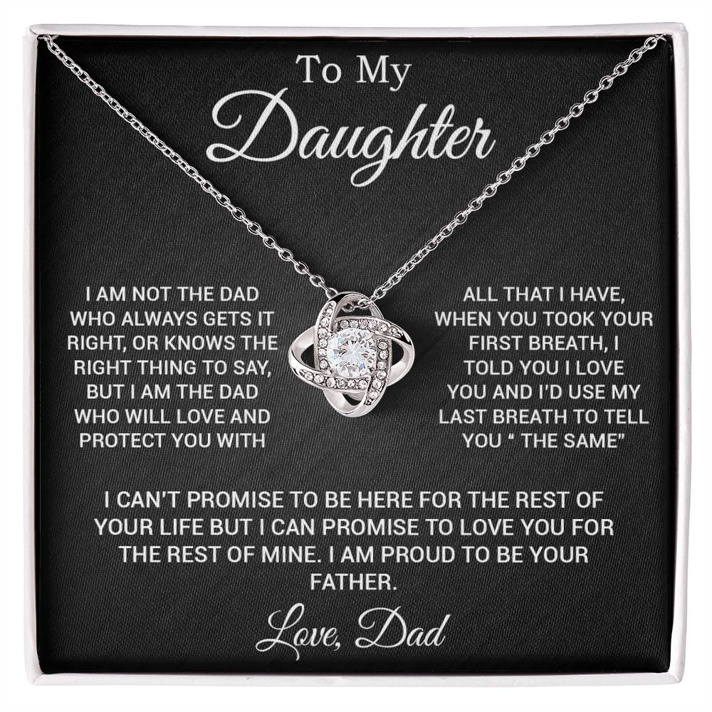 To My Daughter Gifts From Dad Hearts Necklace Father To Daughter Birthday Gift 3_3