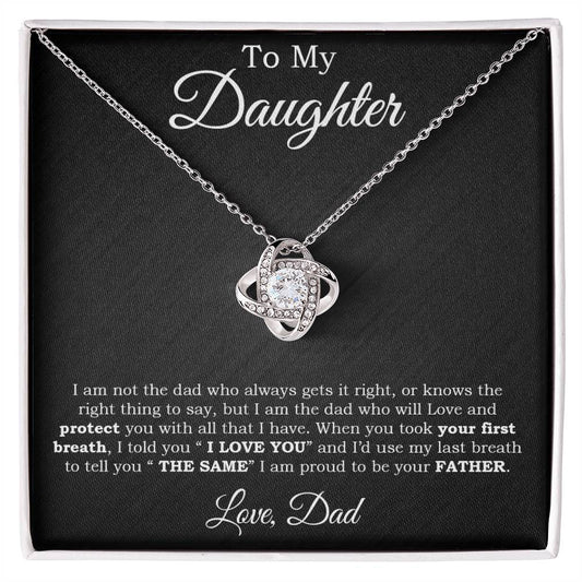 To My Daughter Gifts From Dad Hearts Necklace Father To Daughter Birthday Gift