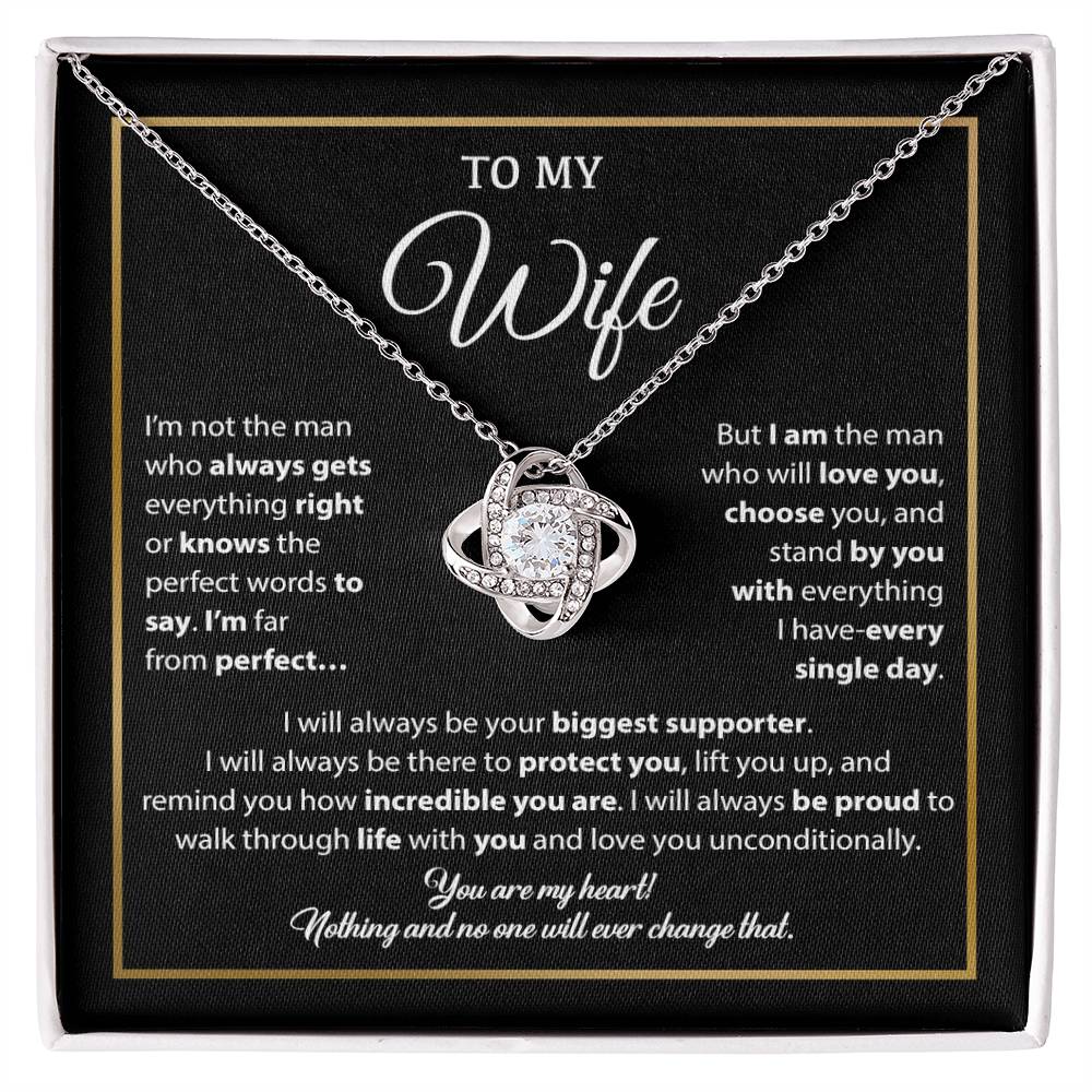 To My Wife Necklace, Gift For Wife, Anniversary Gift For Wife, Necklace For Wife 5_1_Black