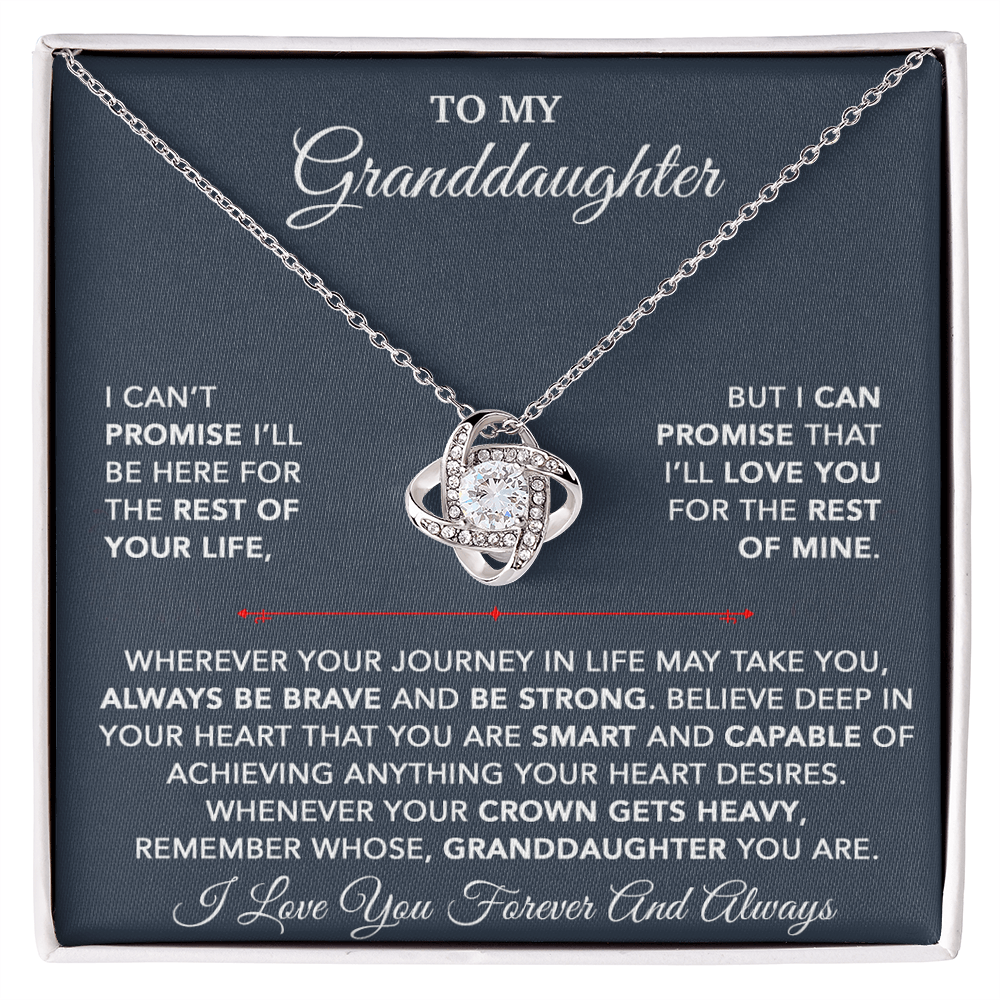To My Granddaughter Necklace, Granddaughter Gift from Grandpa, Christmas Gift