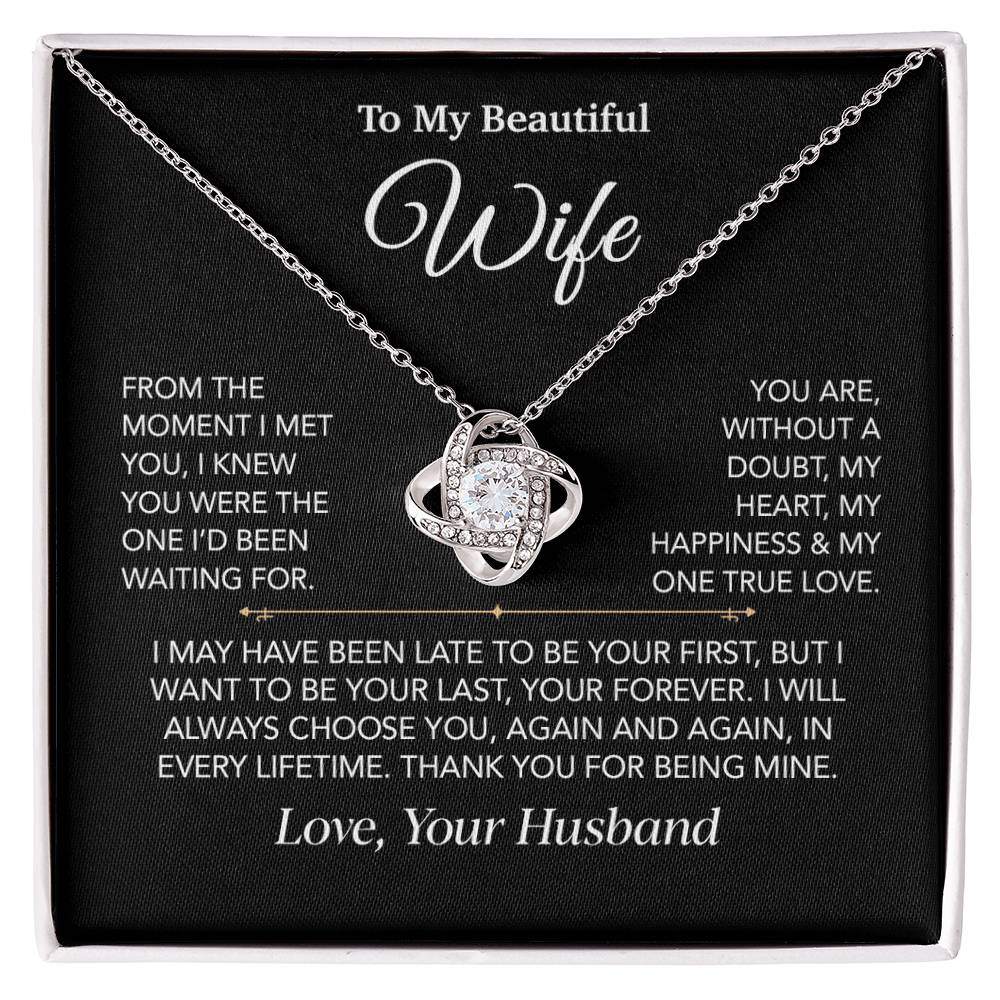 To My Wife Necklace, Christmas Gifts For Women, Anniversary Gift For Wife 27_12_Black