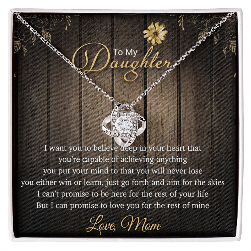 To My Daughter Necklace, Gift From Mom For Daughter, Christmas Gift