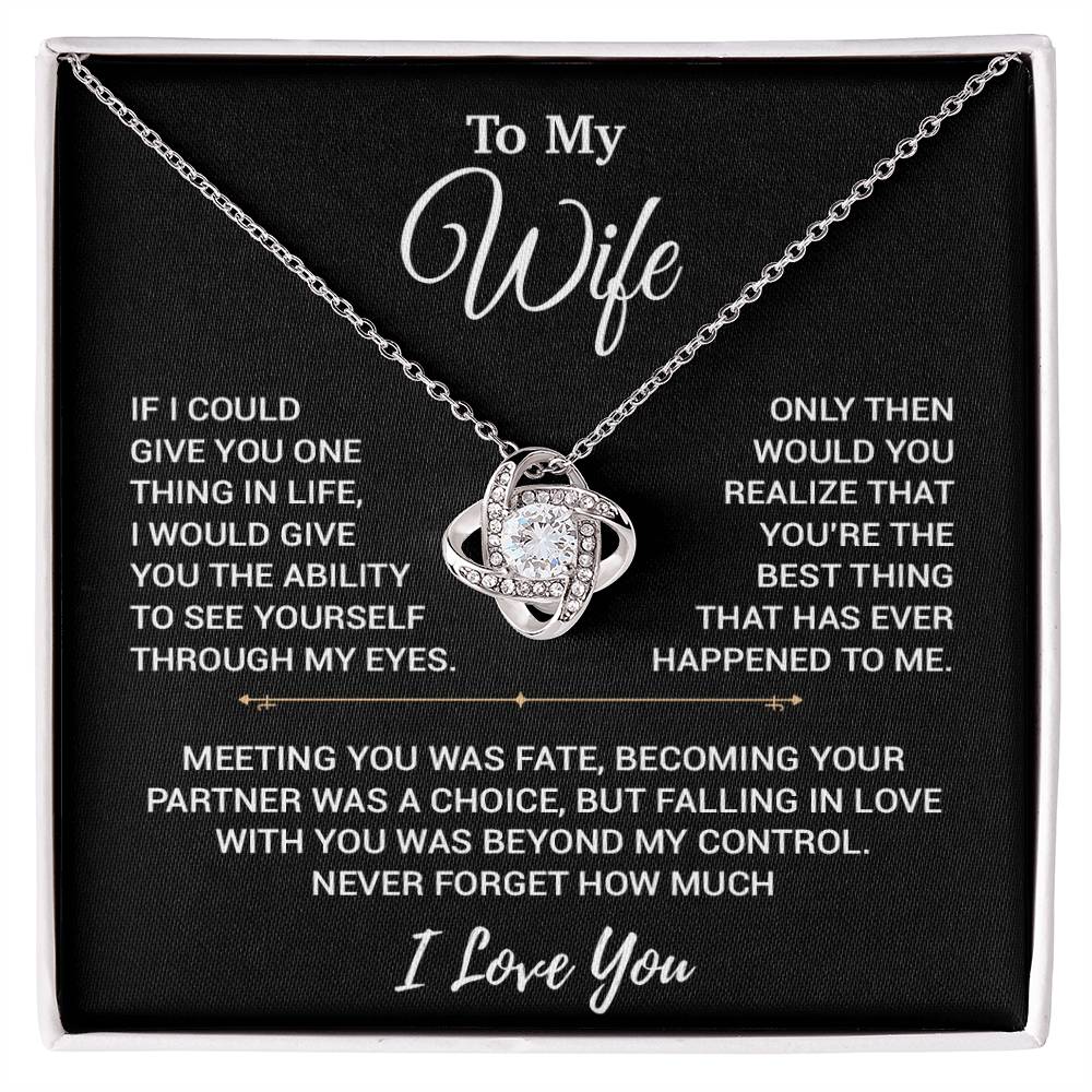 To My Wife Necklace, Christmas Gifts For Women, Anniversary Gift For Wife 19_10_Black