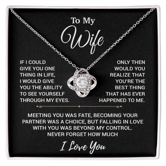 To My Wife Necklace, Christmas Gifts For Women, Anniversary Gift For Wife 19_10_Black