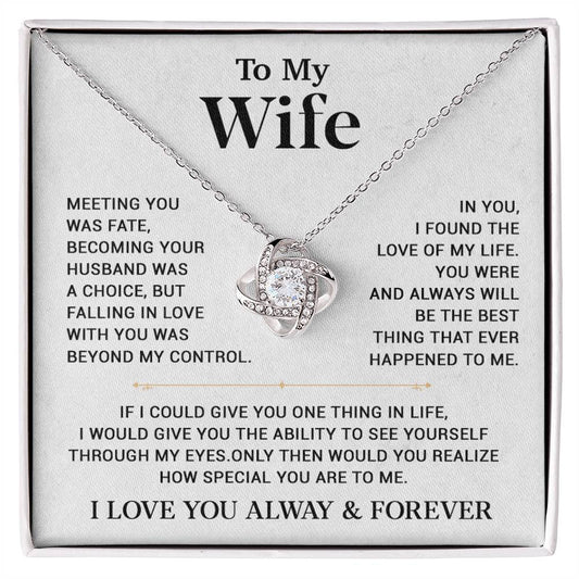 To My Wife Necklace, Gift For Wife, Anniversary Gift,Christmas Gift 20_11