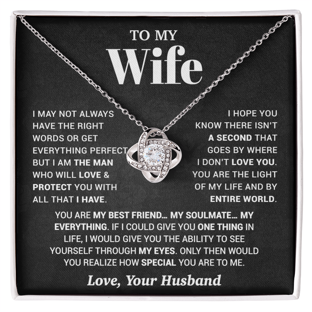 To My Wife Necklace, Christmas Gifts For Women, Anniversary Gift For Wife 13_10_Black