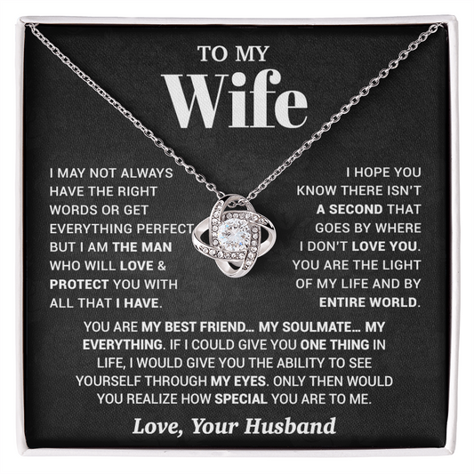 To My Wife Necklace, Christmas Gifts For Women, Anniversary Gift For Wife 13_10_Black