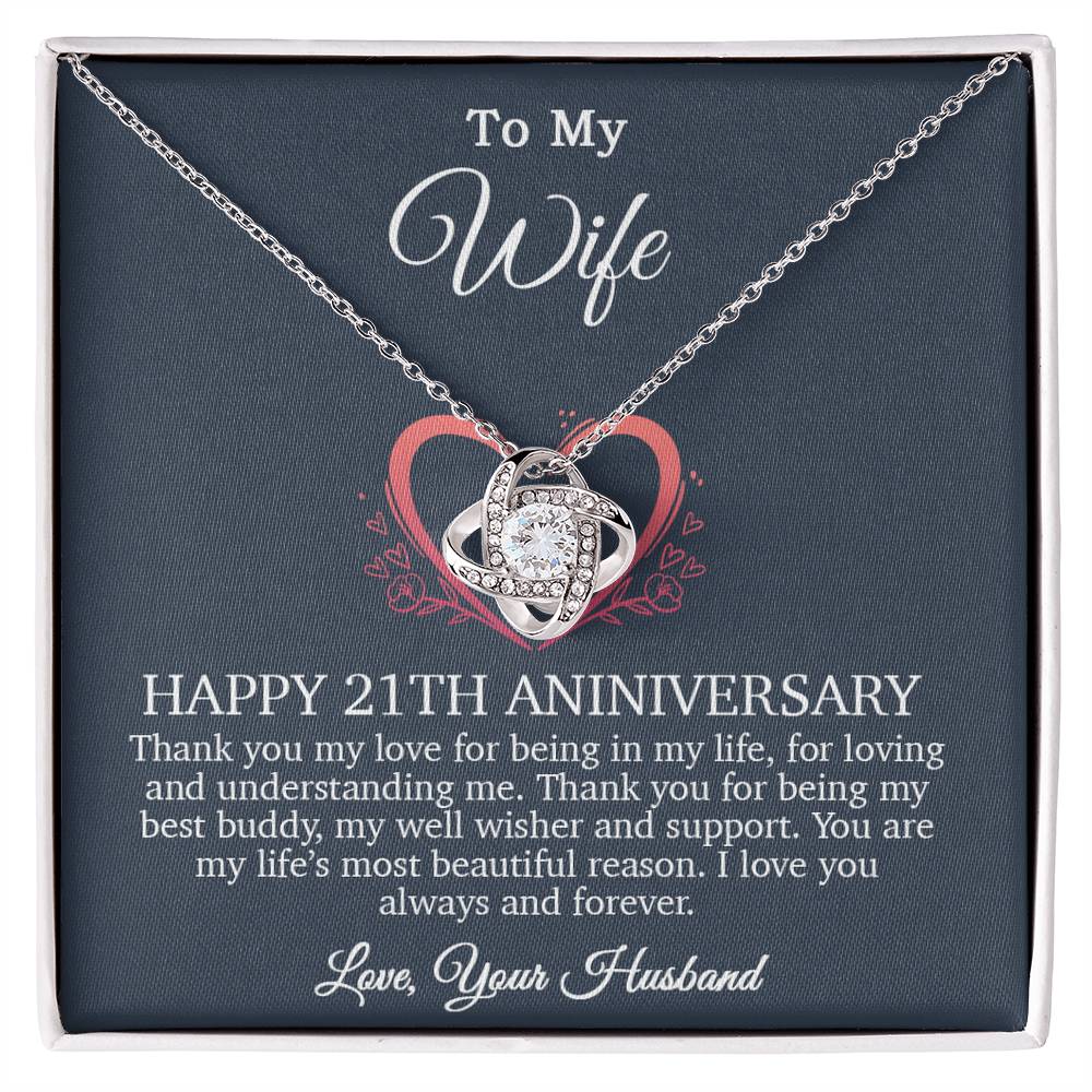 21th Anniversary Gift For Wife, 21 Year Anniversary Gifts, 21th Wedding Anniversary Gift Ideas_Blue