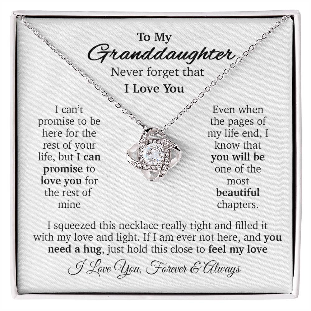 To My Granddaughter Necklace, Gift for Granddaughter, Necklace for Granddaughter